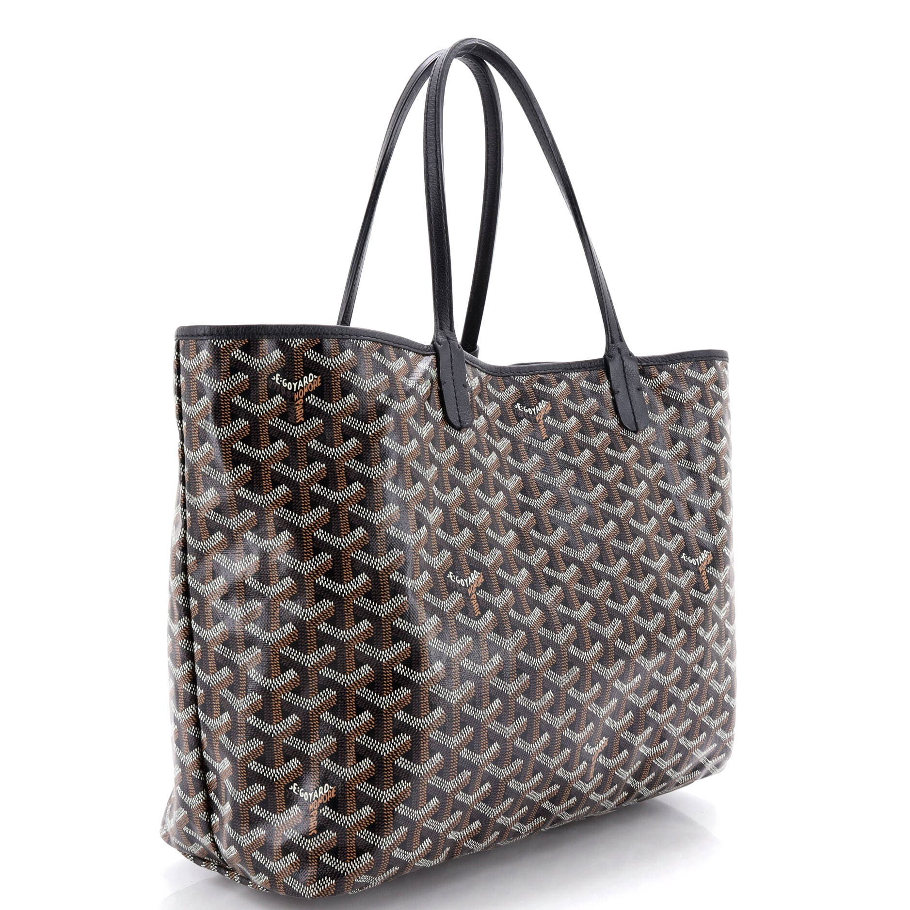 Pre-Owned Goyard Saint Louis Tote Coated Canvas PM, Alternate, color, Black