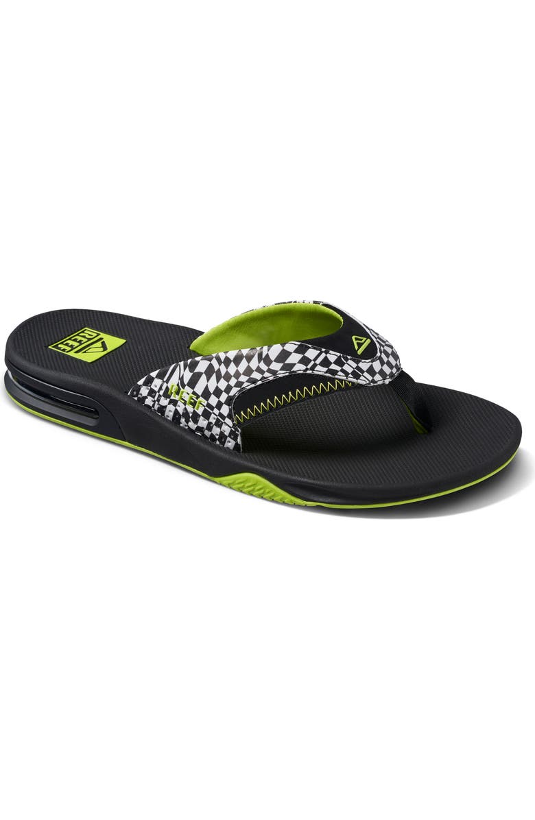 Reef Fanning Flip Flop, Main, color, Swell Checkers