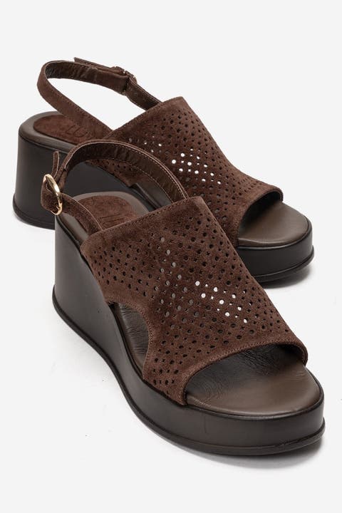Jadira Leather Wedge Sandal