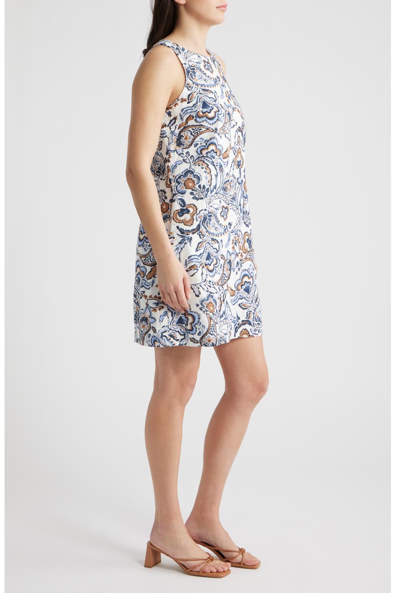 Floral A-Line Minidress, Alternate, color, WINDSURFER