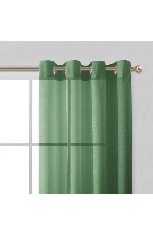 Dainty Home Set Of 2 Sheer Curtain Panels In Green