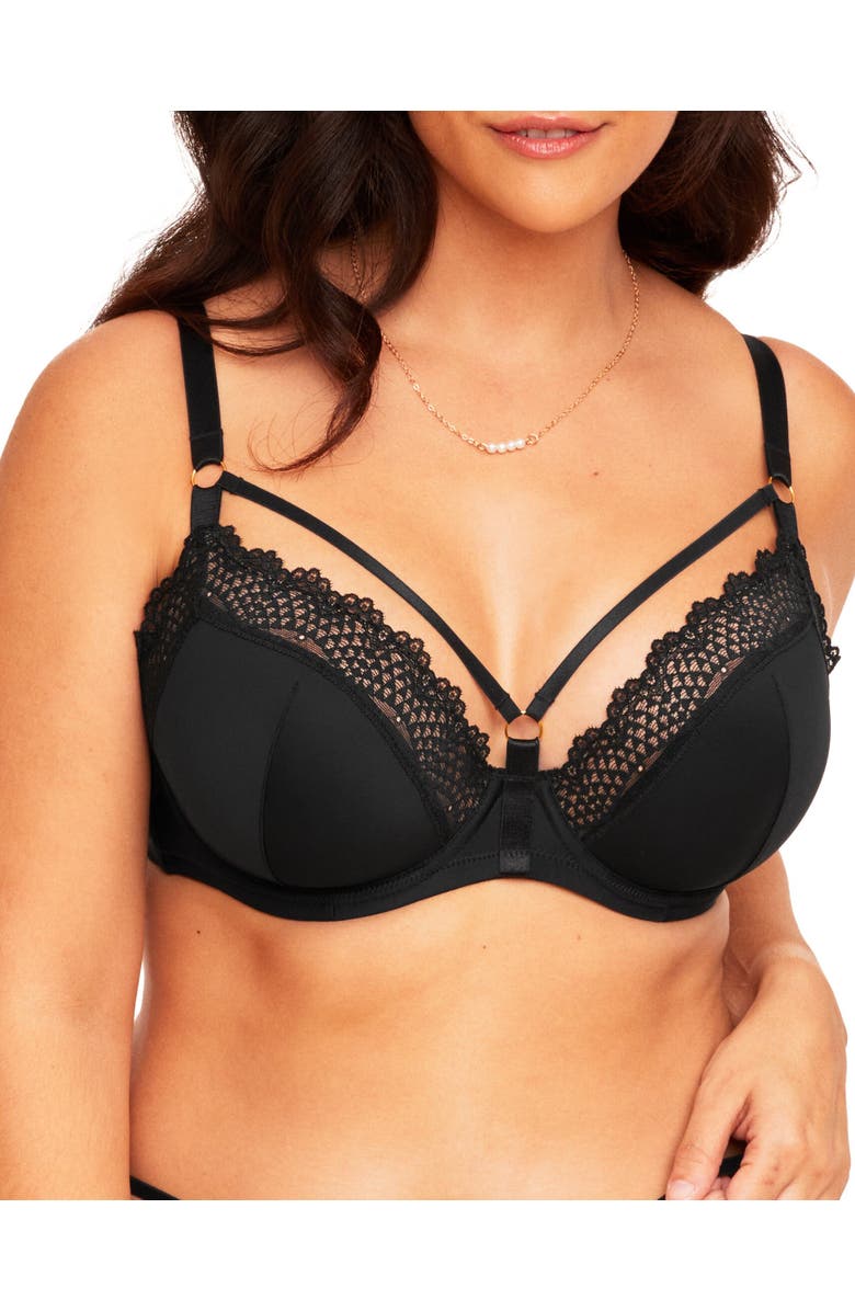 Adore Me Marca Contour Plunge Bra, Main, color, Black