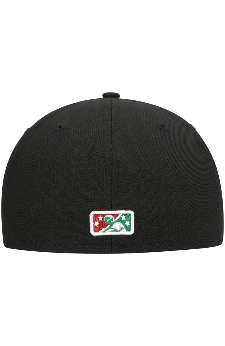 New Era Men's New Era Black Great Lakes Loons Authentic Collection Road 59FIFTY Fitted Hat, Alternate, color, 