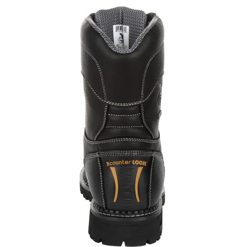 Georgia Boot Waterproof Amp Lt Logger Composite Toe Work Boot In Black