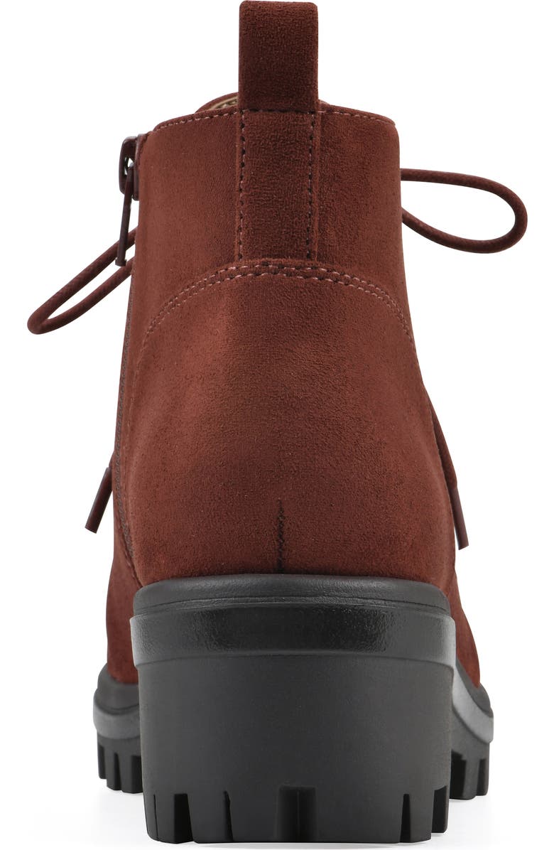 White Mountain Footwear Tariq Lug Lace-Up Boot, Alternate, color, Rust/ Suedette