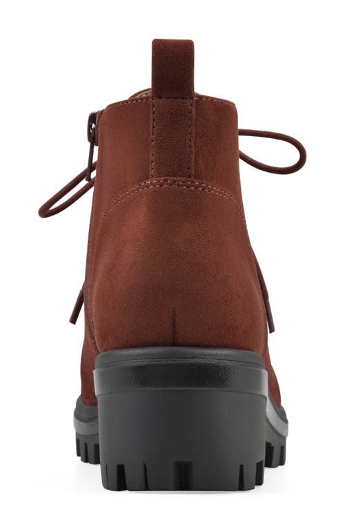 White Mountain Footwear Tariq Lug Lace-up Boot In Brown