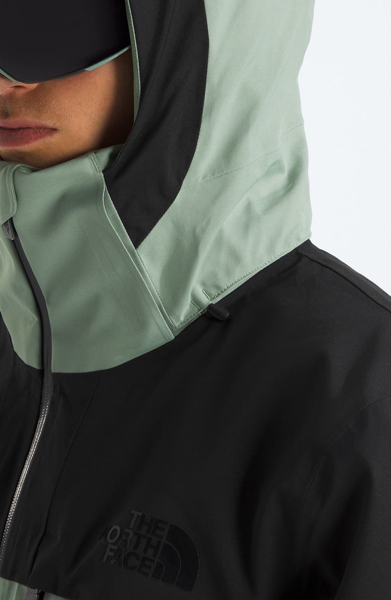 The North Face Chakal Waterproof Hooded Jacket, Alternate, color, Slate Moss/ Tnf Black