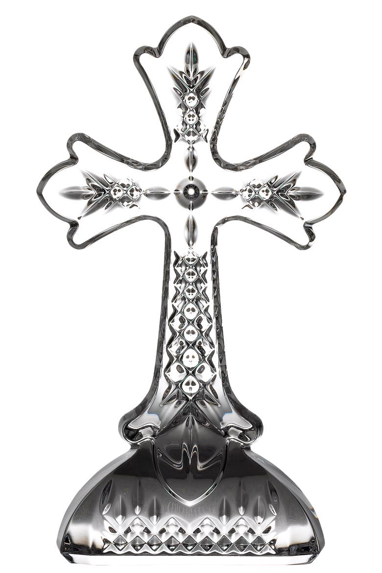 Lismore Standing Crystal Cross, Main, color, NO COLOR