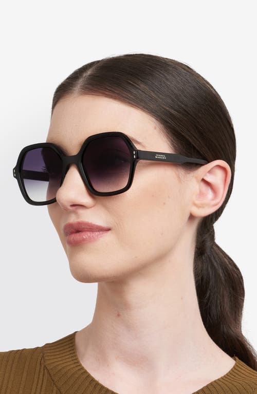 Isabel Marant 55mm Geometric Sunglasses In Black