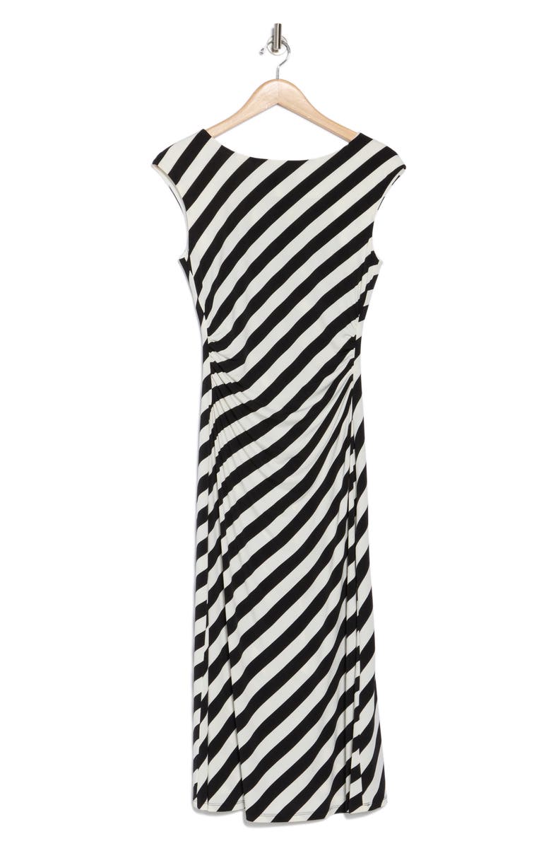 Connected Apparel Ruched Midi Dress, Alternate, color,