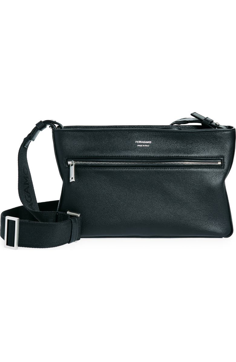 FERRAGAMO Star Leather Shoulder Bag, Main, color,