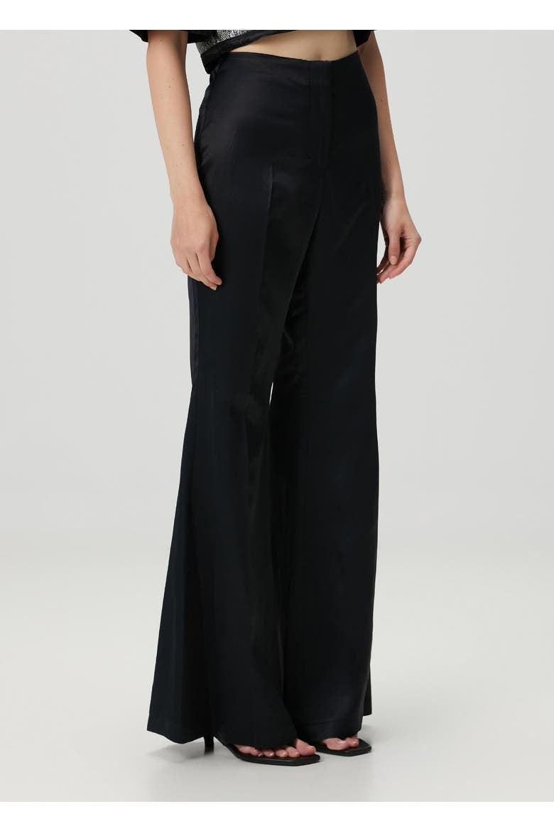 Shiny Woven Pant, Alternate, color, BLACK