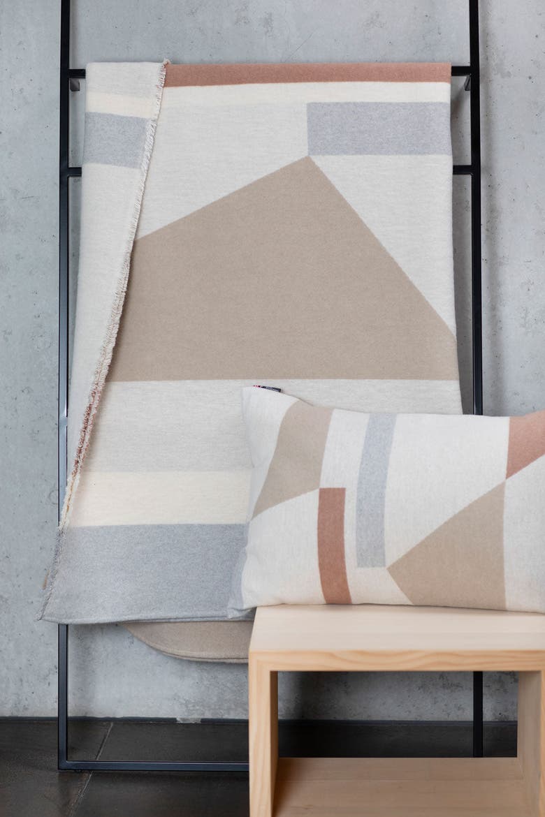 Luca Graphic Shapes Throw, Alternate, color, Ecru