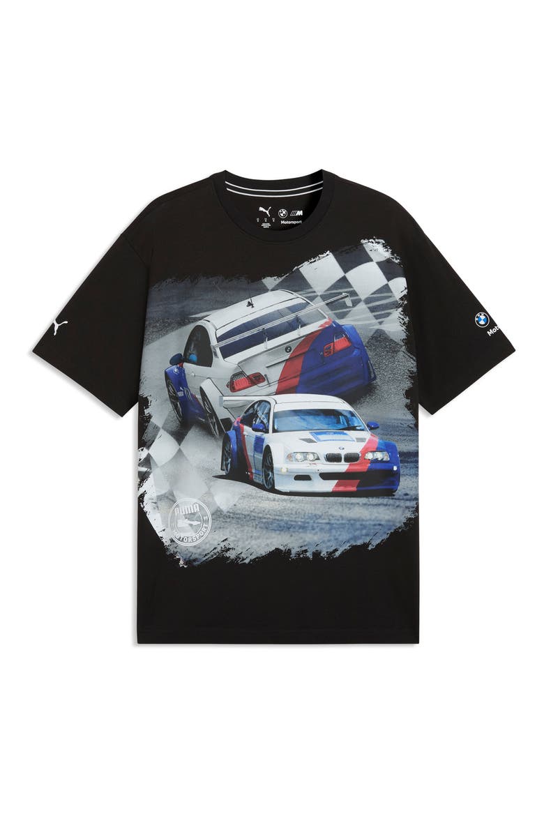 BMW M Motorsport Car Cotton Graphic T-Shirt, Main, color, PUMA BLACK