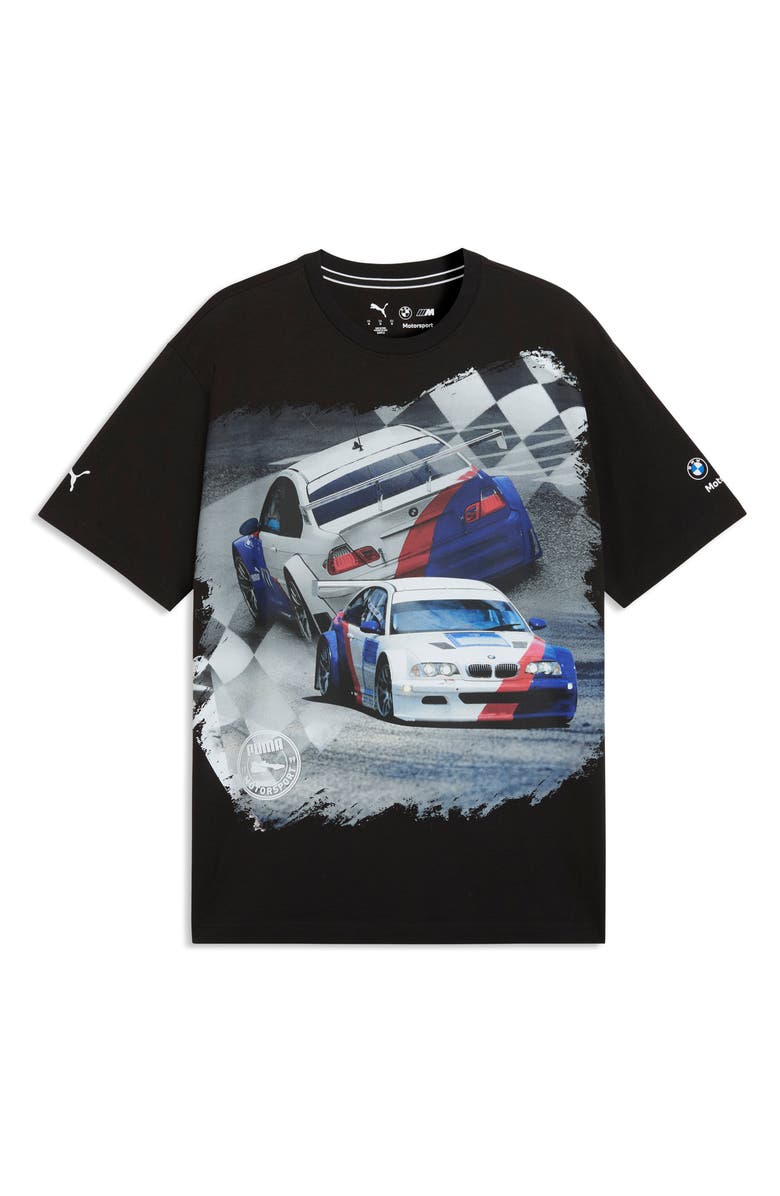 PUMA BMW M Motorsport Car Cotton Graphic T-Shirt, Main, color, Puma Black