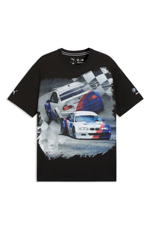 BMW M Motorsport Car Cotton Graphic T-Shirt