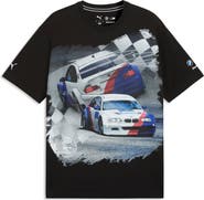 PUMA BMW M Motorsport Car Cotton Graphic T-Shirt