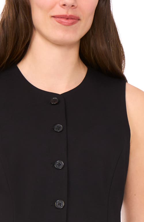 Halogen ® Button-up Vest In Black
