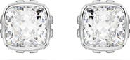 Swarovski Square Cut Birthstone Crystal Stud Earrings