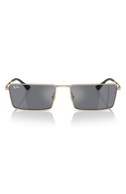 Emy 56mm Rectangular Sunglasses