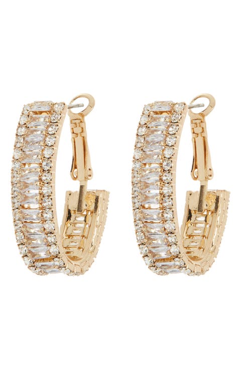CZ Hoop Earrings