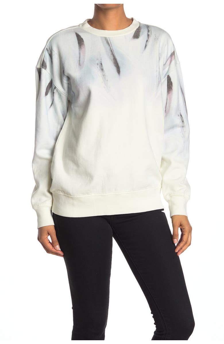 AllSaints Plume Joy Pullover Sweatshirt, Main, color, 