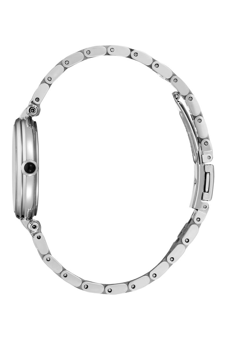 Diamond Index Bracelet Watch, Alternate, color, GREEN