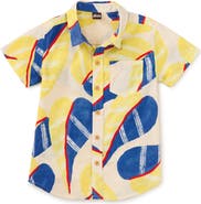 Tea Collection Printed Button Up Woven Shirt