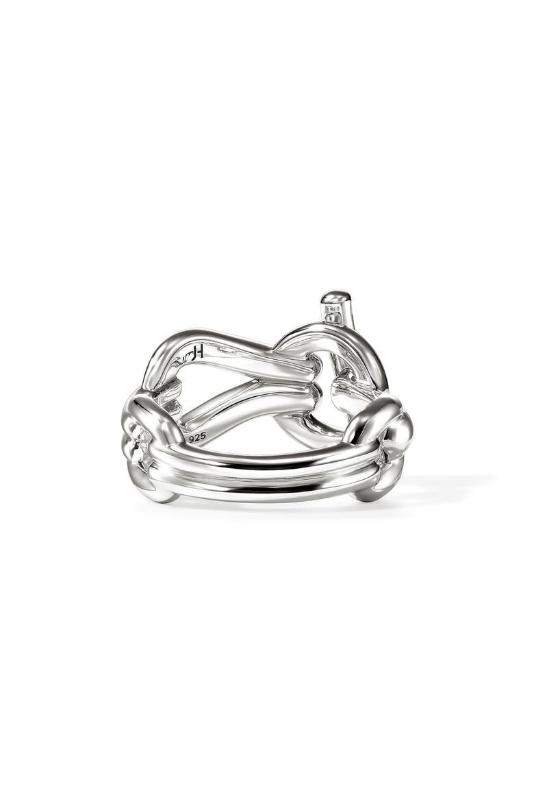 Surf Sterling Silver Diamond Band Ring, Alternate, color, SILVER