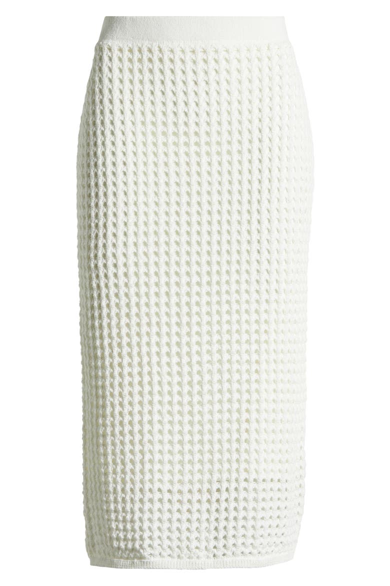 Open Stitch Sweater Skirt, Alternate, color, NEW IVORY