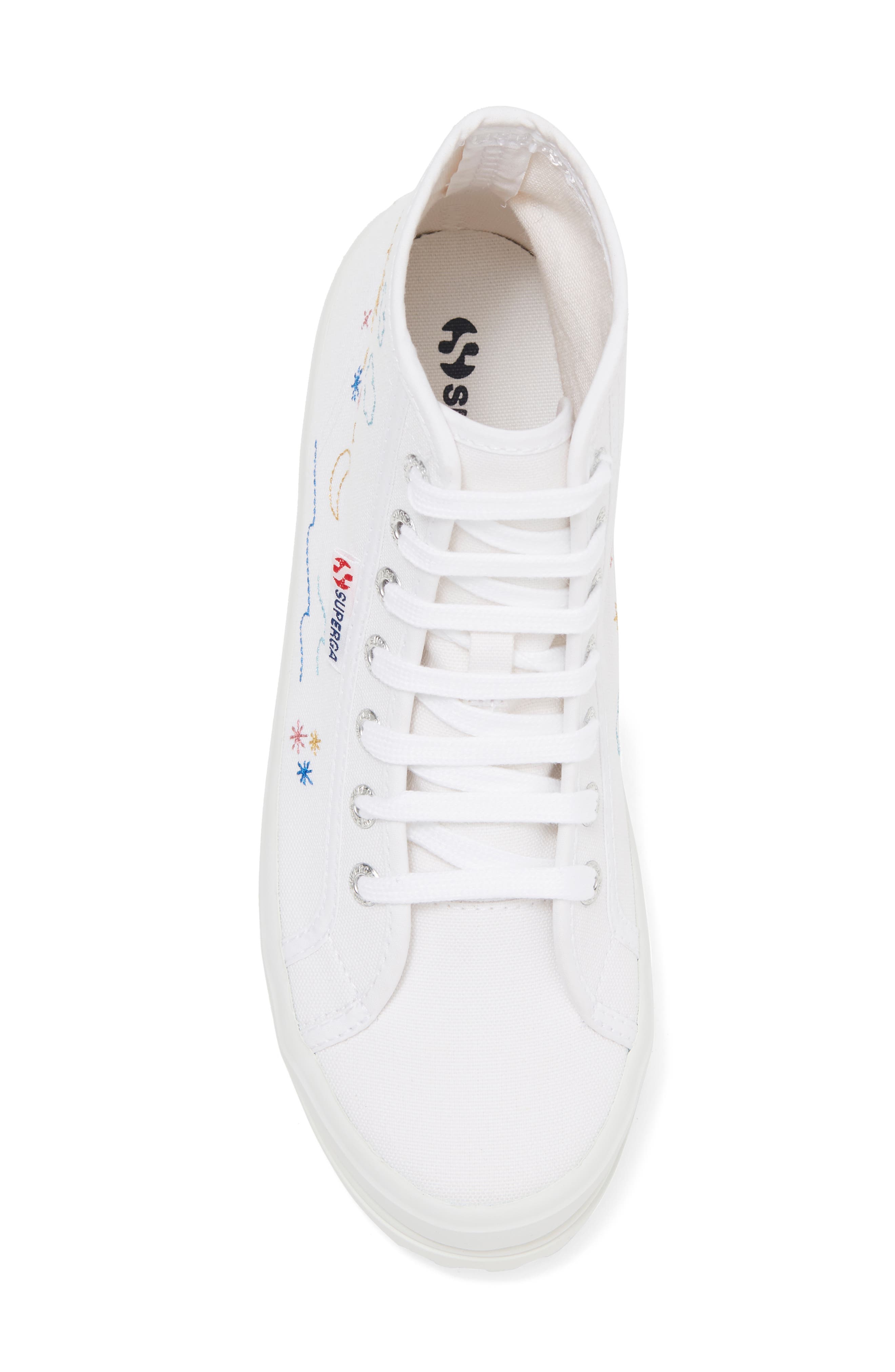 Superga 2341 Alpina Embroidered High Top Sneaker, Alternate, color, 