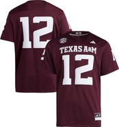 adidas Men's adidas #12 Maroon Texas A&M Aggies Premier Jersey