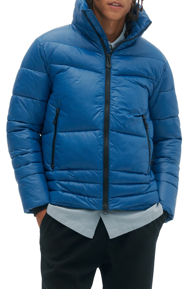 Noize Kobe Insulated Puffer Coat, Main, color, Steel