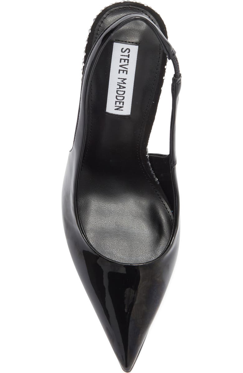 Steve Madden Jayney Slingback Pump, Alternate, color, Black Leather