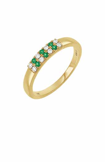 El Mar 18K Yellow Gold Diamond & Emerald Ring (Nordstrom Exclusive)