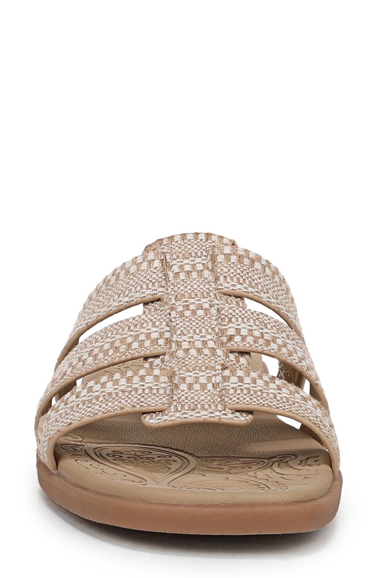 Jellyfish Slide Sandal, Alternate, color, NATURAL RAFFIA