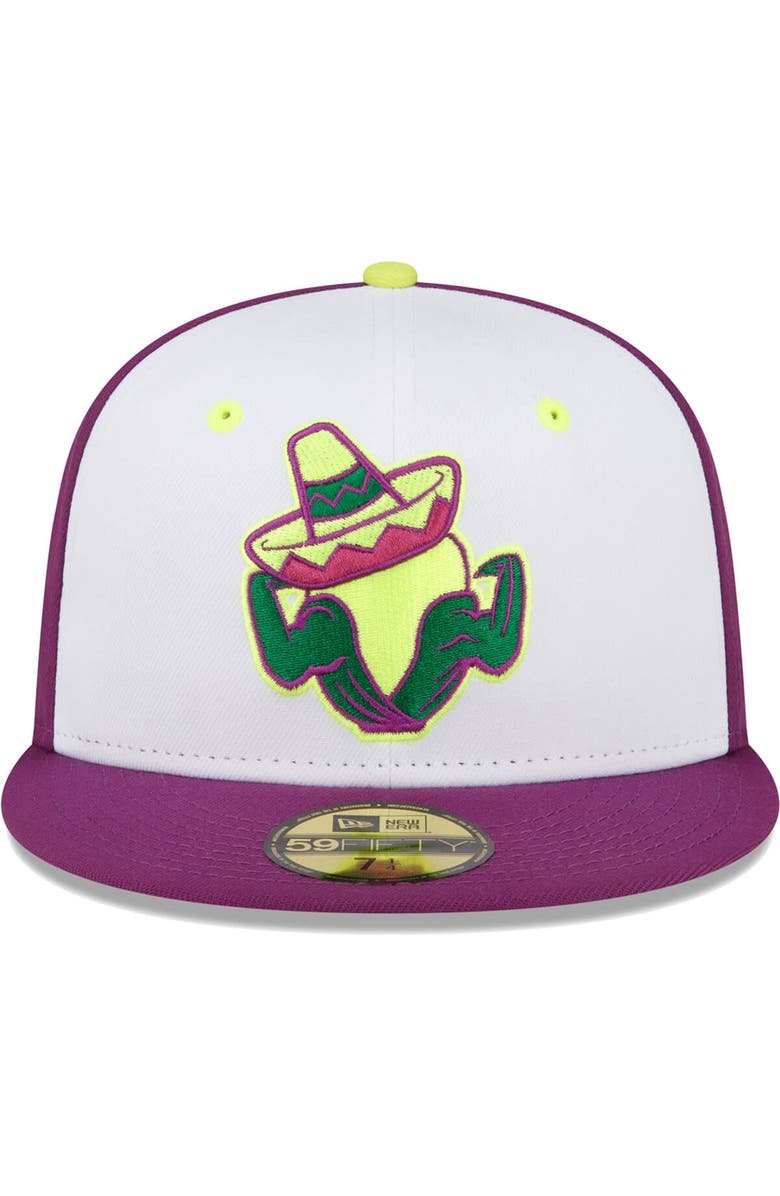 New Era Men's New Era White Cedar Rapids Kernels Copa De La Diversion 59FIFTY Fitted Hat, Alternate, color, White