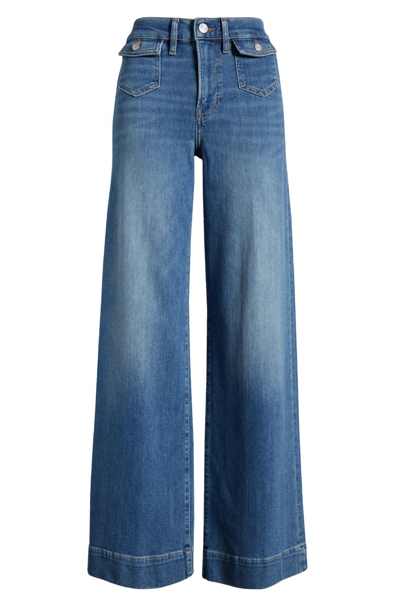 FRAME Le Slim Palazzo Patch Pocket Wide Leg Jeans, Alternate, color,
