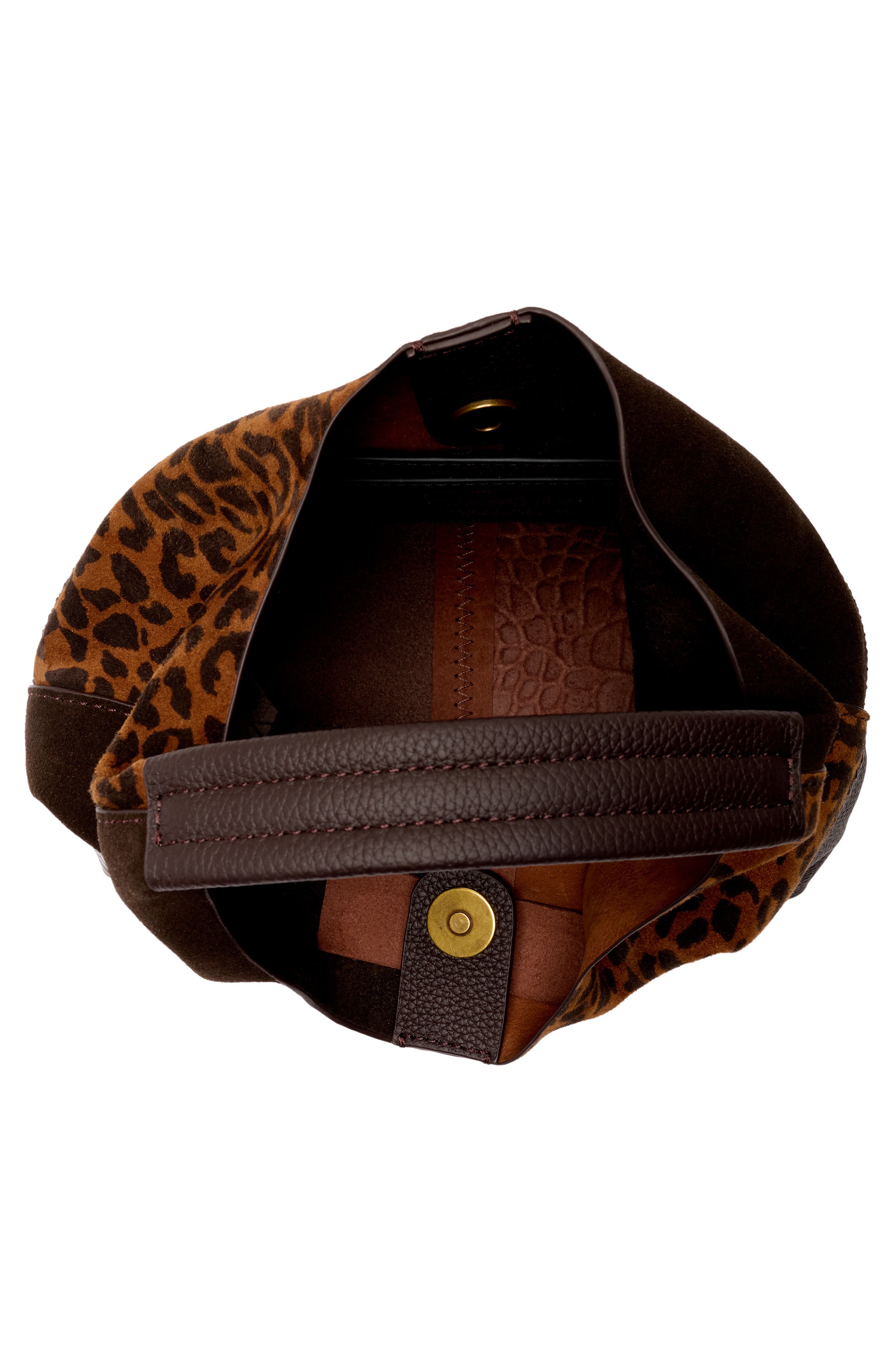 Mini Brixton Slouch Leather Hobo, Alternate, color, OPEN BROWN