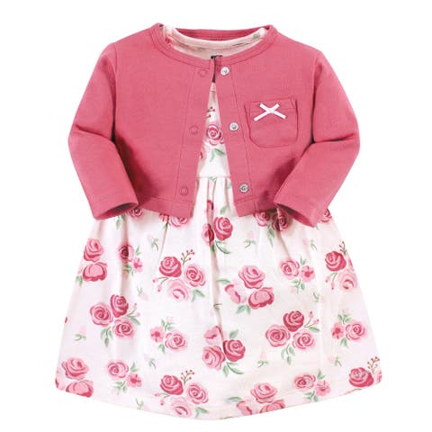Cotton Dress and Cardigan Set (Toddler & Little Kid)