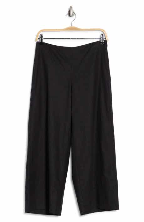 Vince Linen Blend Crop Wide Leg Pants