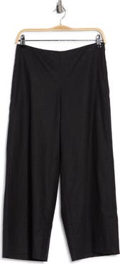 Vince Linen Blend Crop Wide Leg Pants