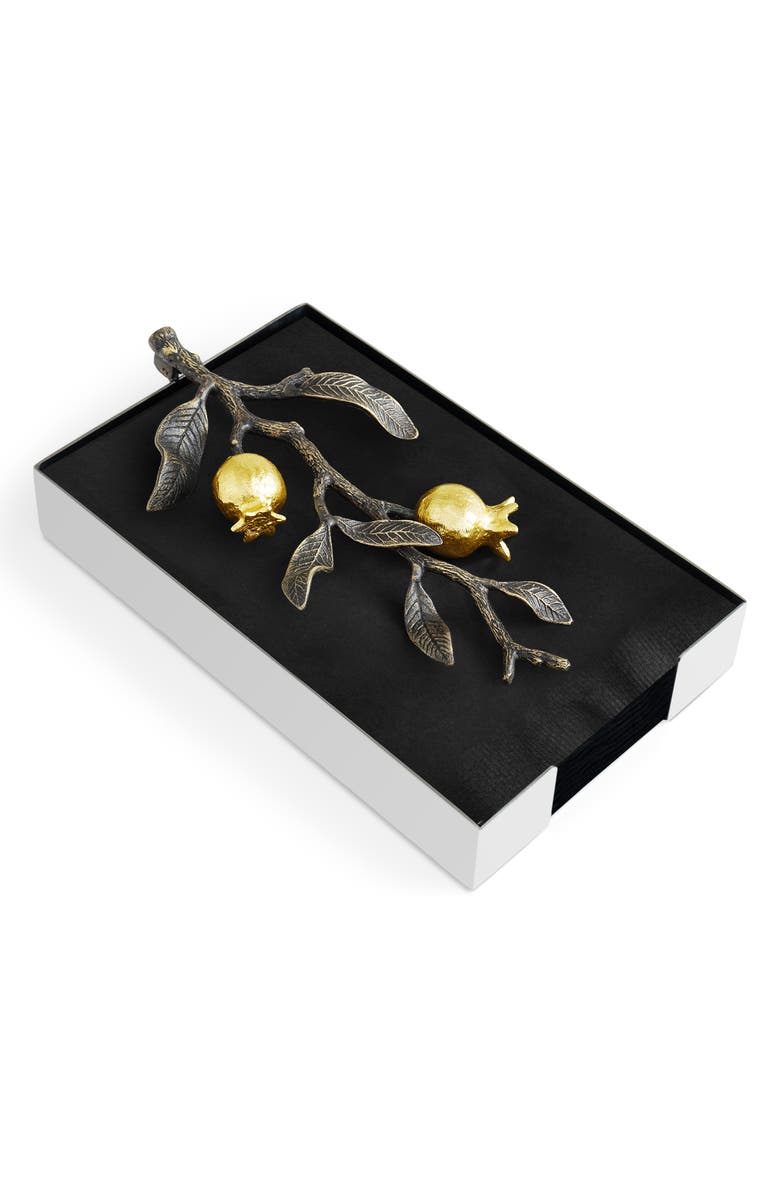 Michael Aram Pomegranate Vanity Napkin Holder, Alternate, color, Gold
