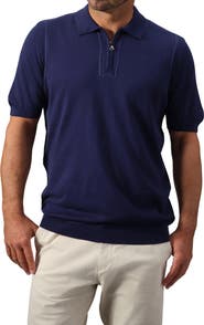 STUDIO GARNET LOS ANGELES Stitched Cotton Polo Sweater