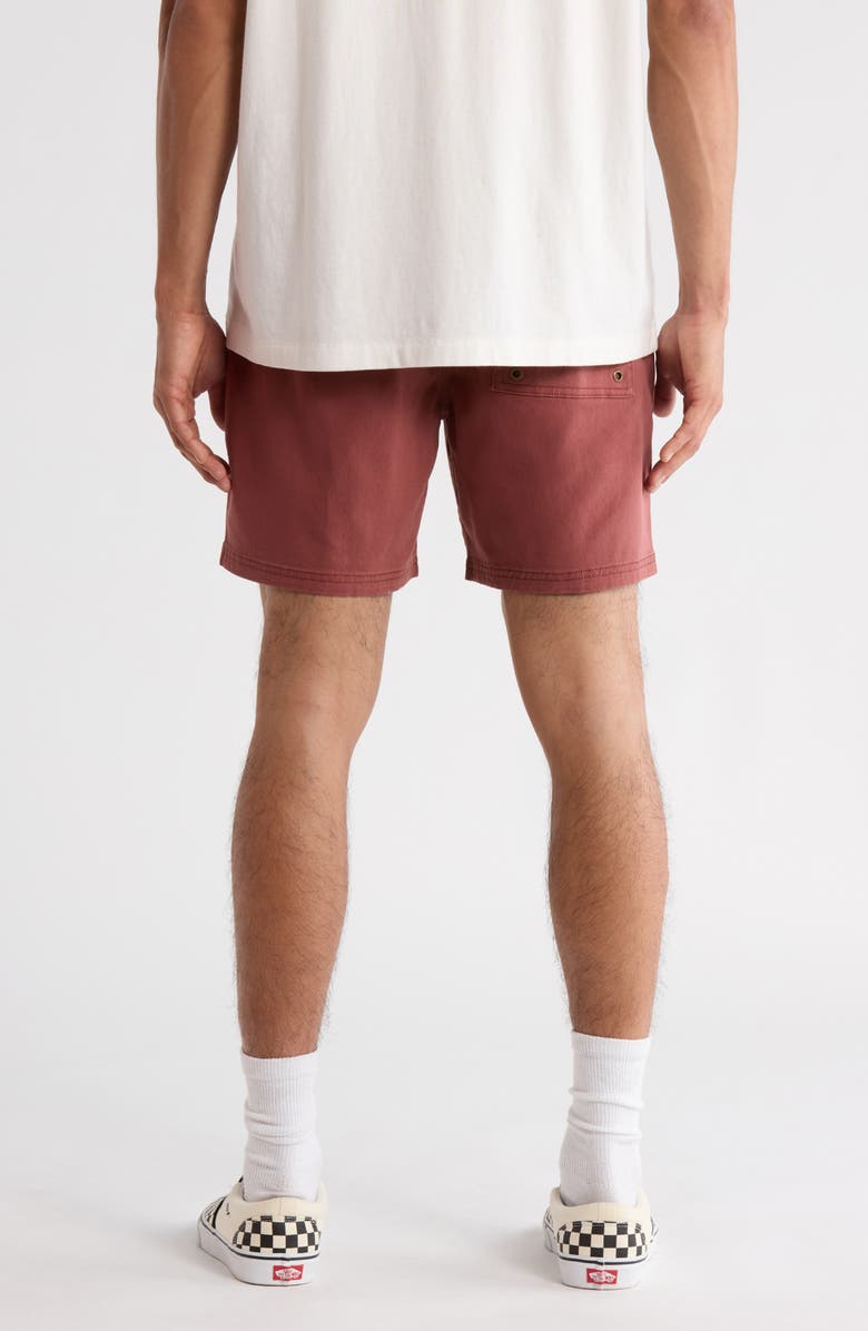 RVCA Escape Solid Shorts, Alternate, color, Red Earth