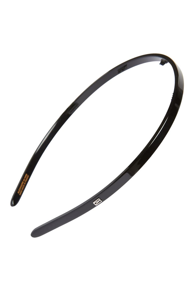 Thin Headband, Main, color, BLACK