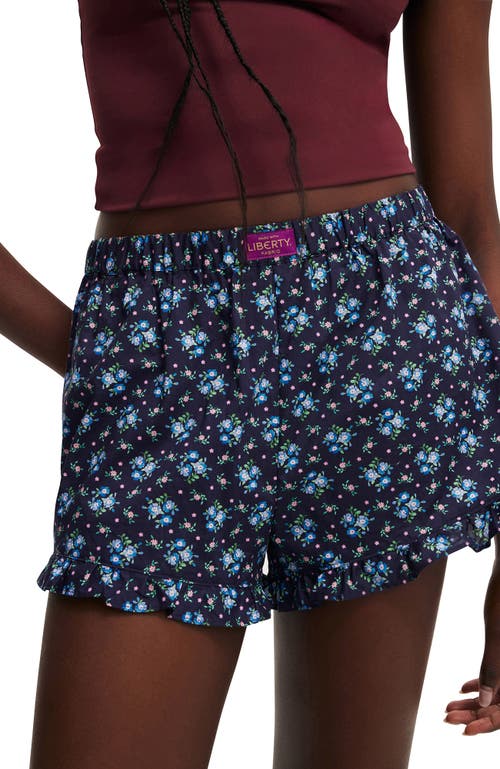 Cotton On Liberty Fabric Bloomer Short In Blue