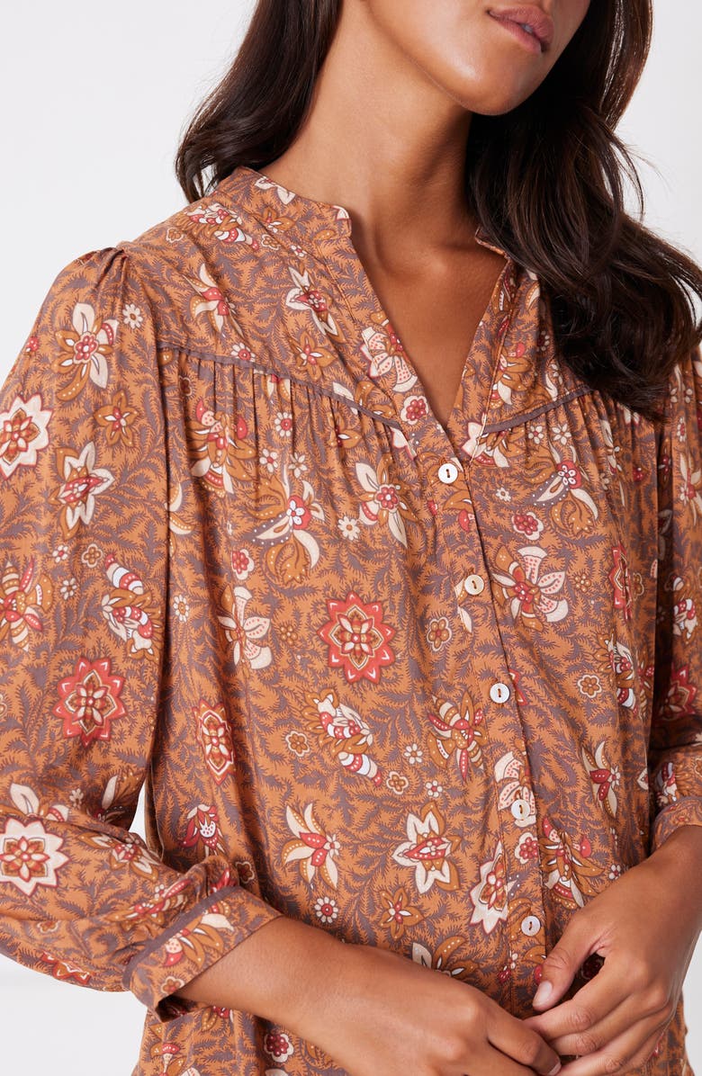 Paneros Clothing Anna Floral Button up Blouse, Alternate, color, 