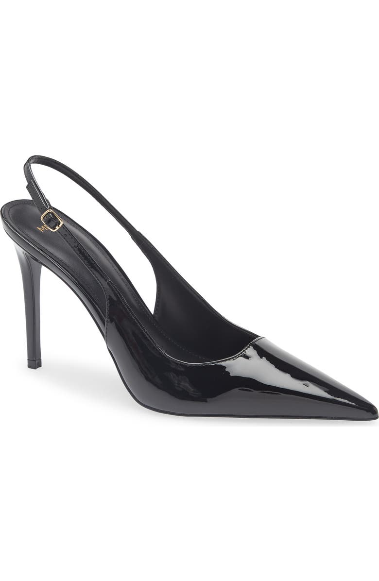 MANGO Pietra Slingback Pointed Toe Pump, Main, color, Black