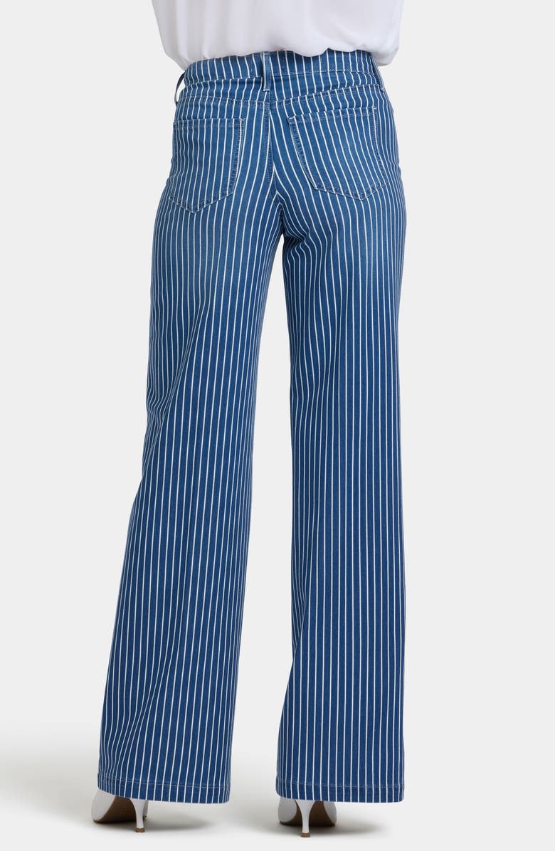 NYDJ Teresa Stripe Wide Leg Jeans, Alternate, color, Marseilles Stripe